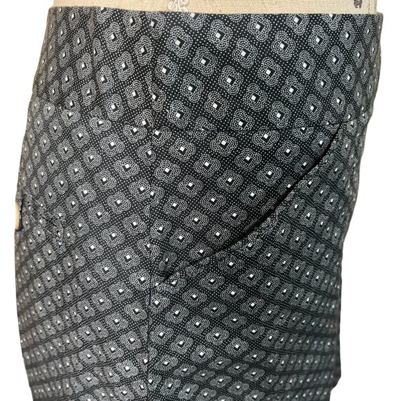 Peter Millar Women's Black Geometric Cotton Skort Size 10 Pockets Golf Tennis - Picture 4 of 7